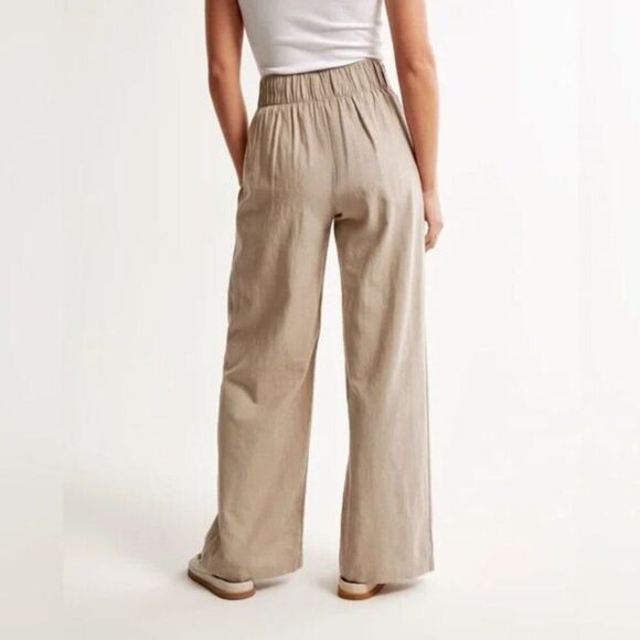 Abercrombie & Fitch Chocolate Wide Leg Trousers - Picture 6 of 14